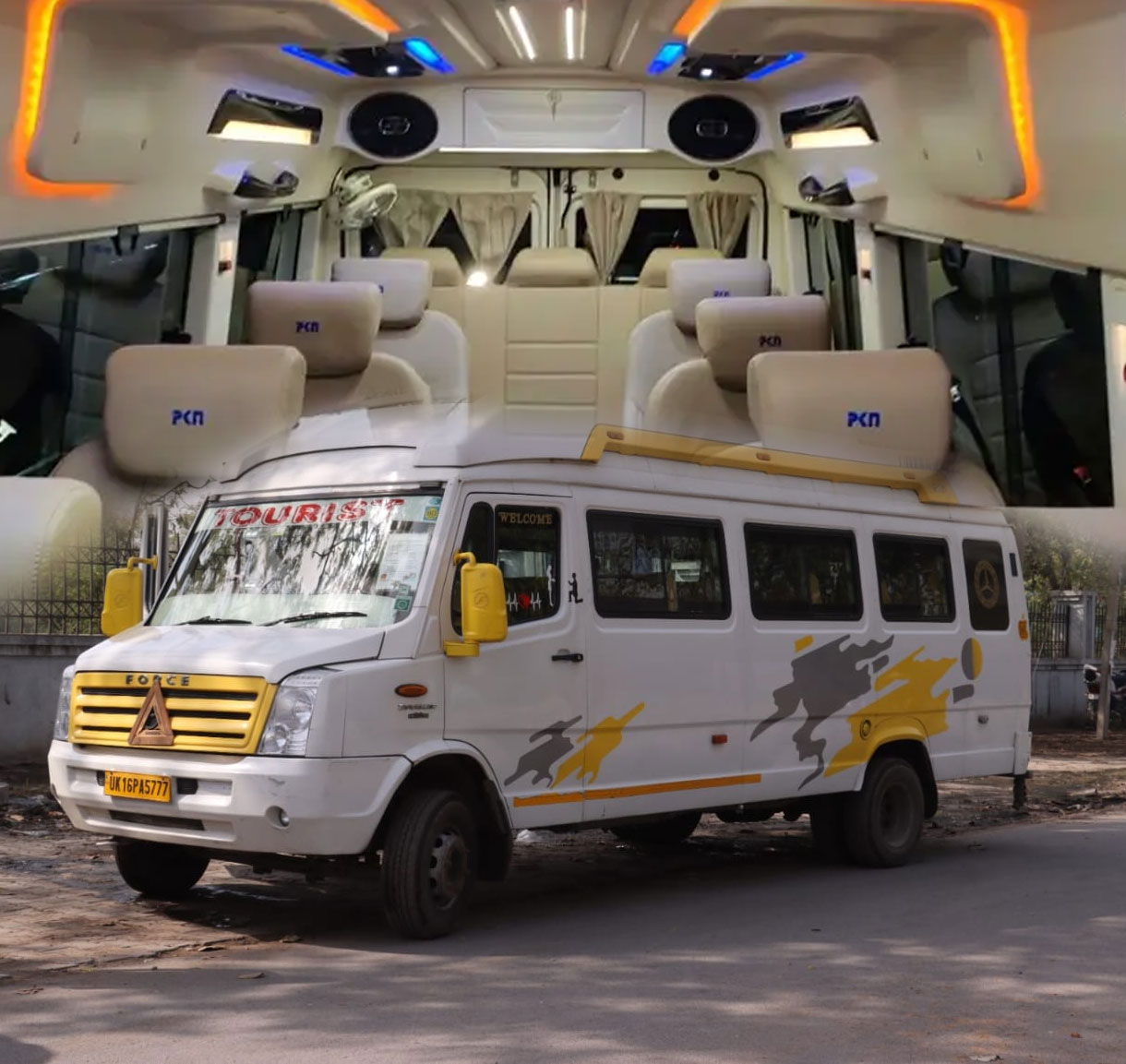 12 Seater Tempo Traveller