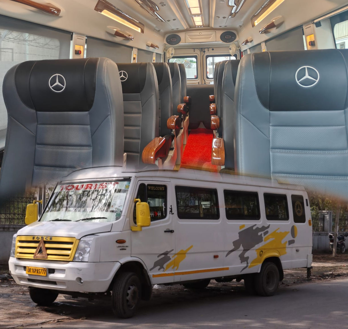 12 Seater Tempo Traveller