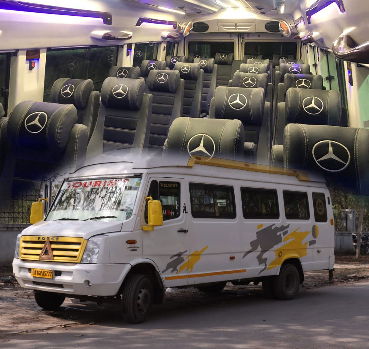 17 Seater Tempo Traveller